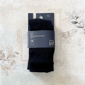 Gap Baby Girl Brannan Bear Tights Navy Blue NWT Size 2-3 Years